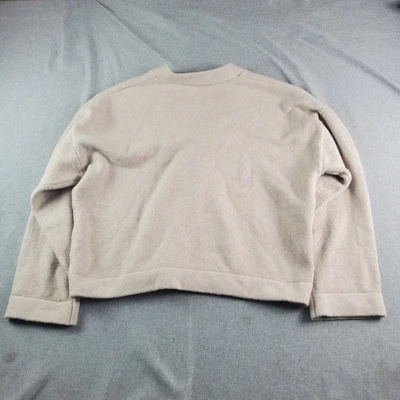 Faherty Jackson Popover Sweater Womens XL Oatmeal Beige V-Neck Pullover Stretch - Picture 3 of 12